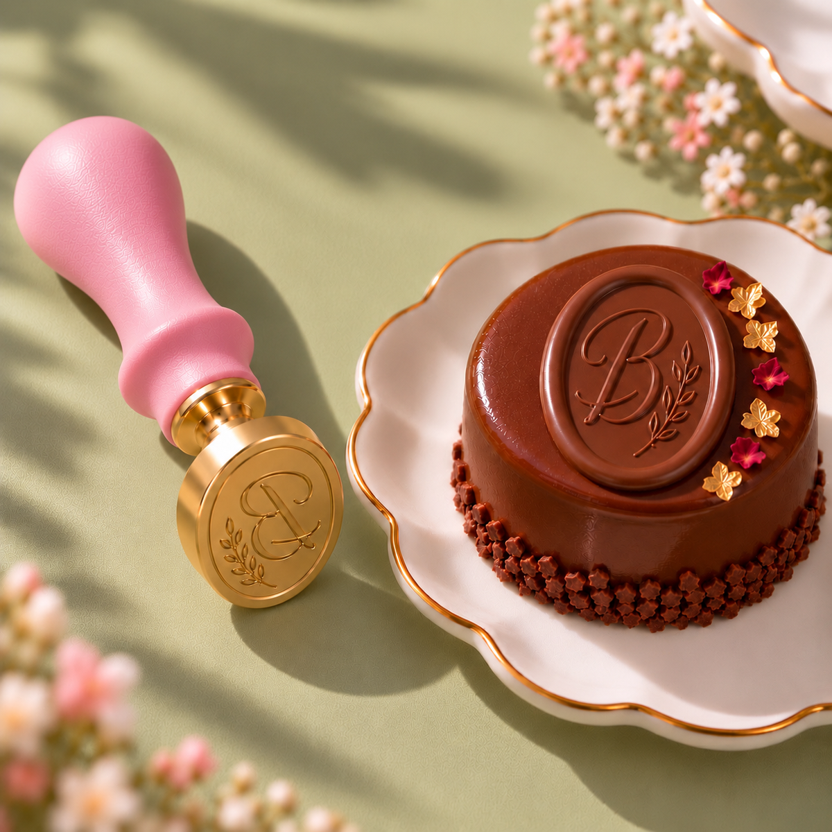 Sello para chocolate personalizado