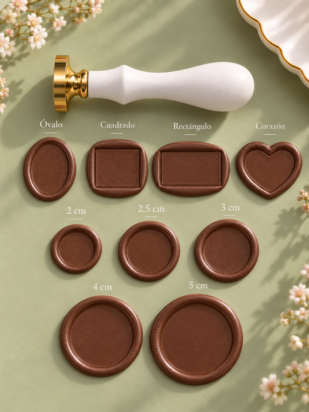 Sello para chocolate personalizado