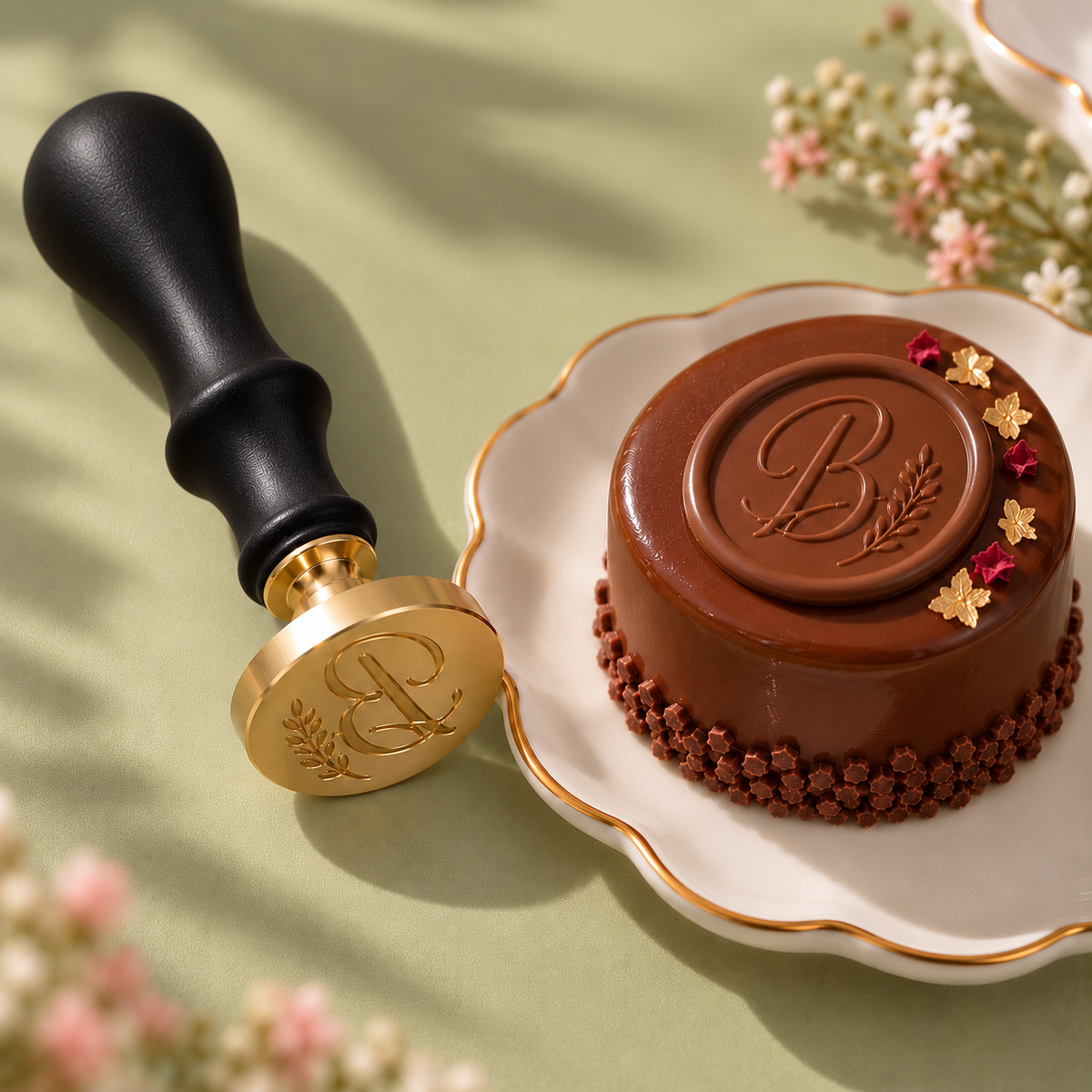 Sello para chocolate personalizado