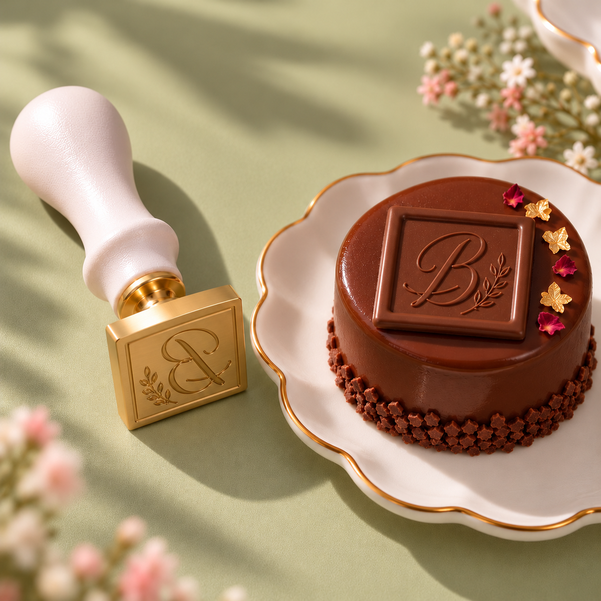 Sello para chocolate personalizado