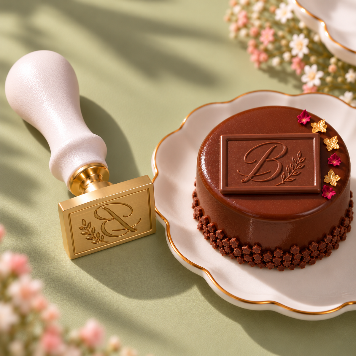 Sello para chocolate personalizado