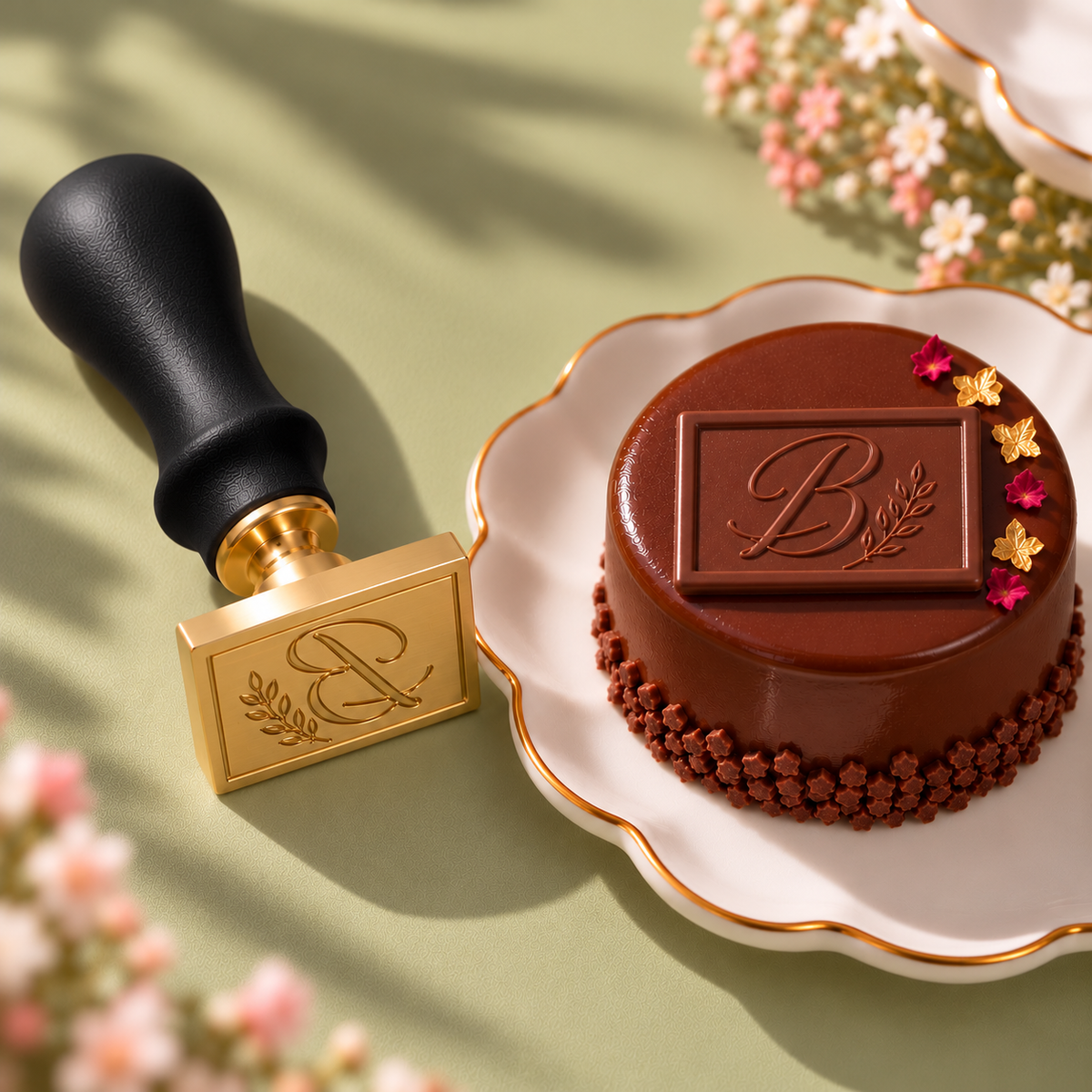Sello para chocolate personalizado