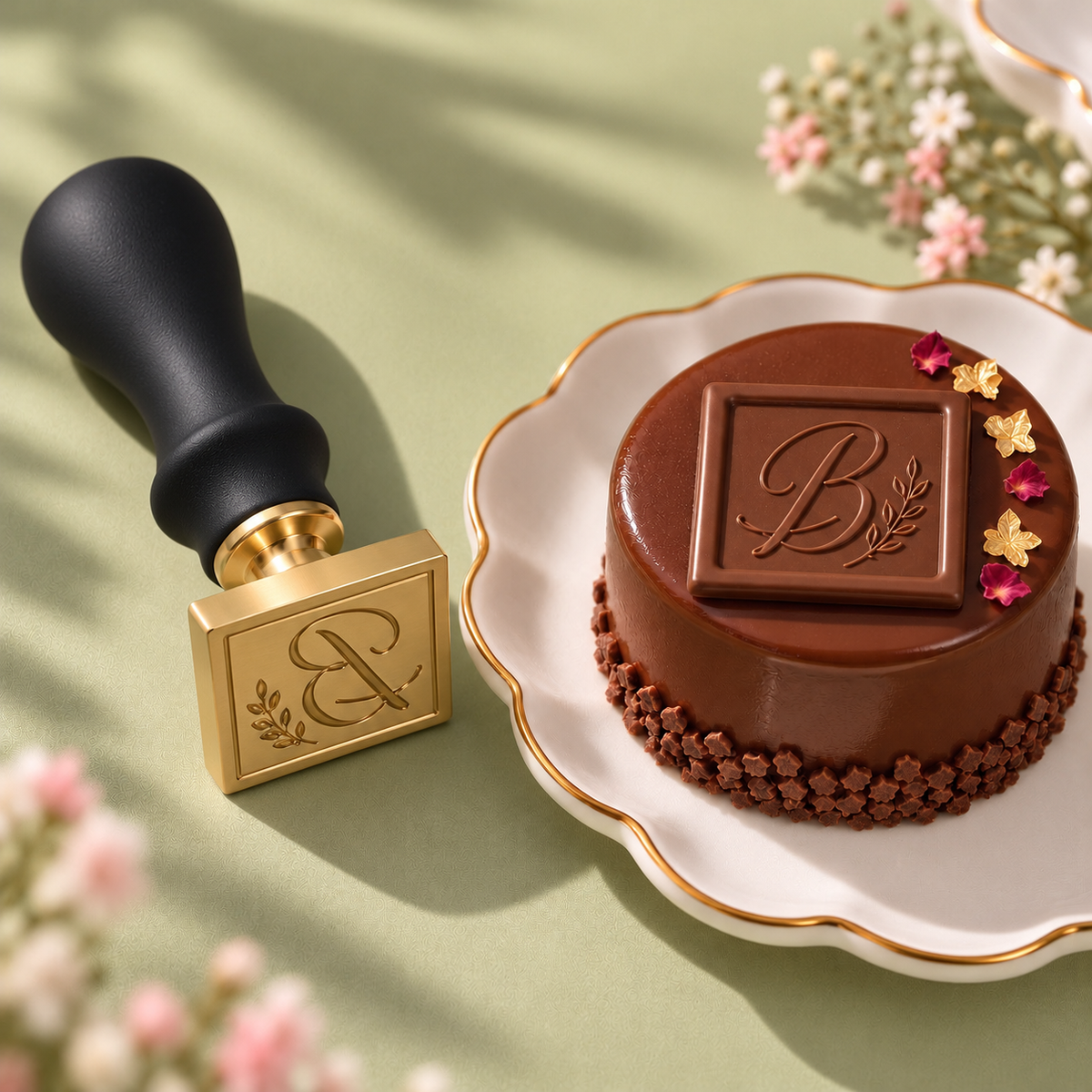 Sello para chocolate personalizado