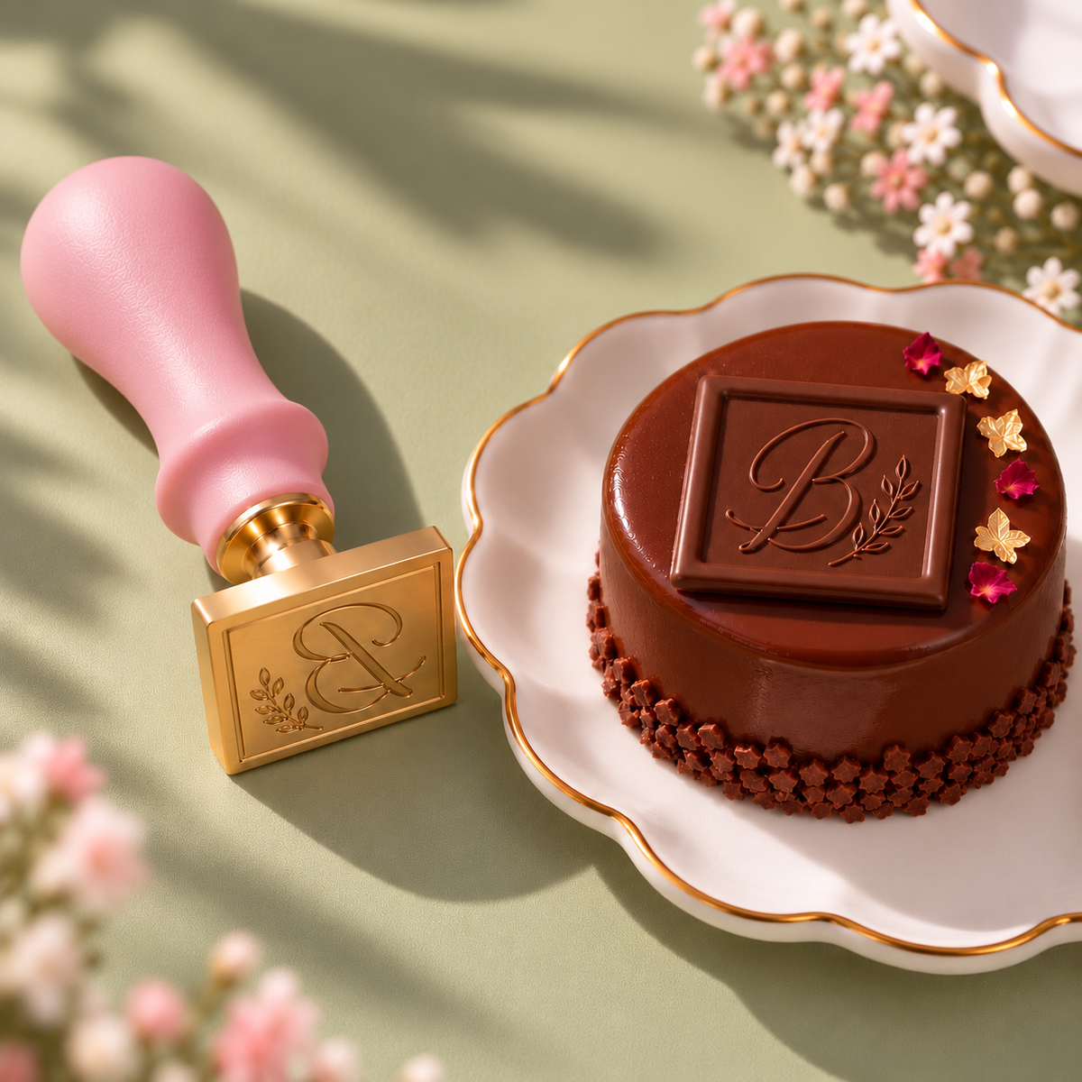 Sello para chocolate personalizado