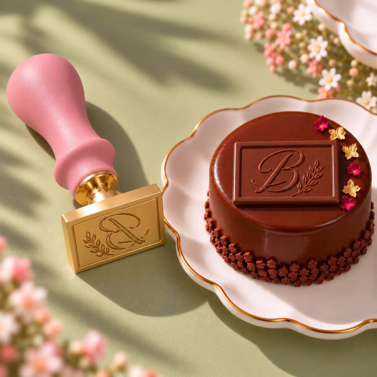 Sello para chocolate personalizado